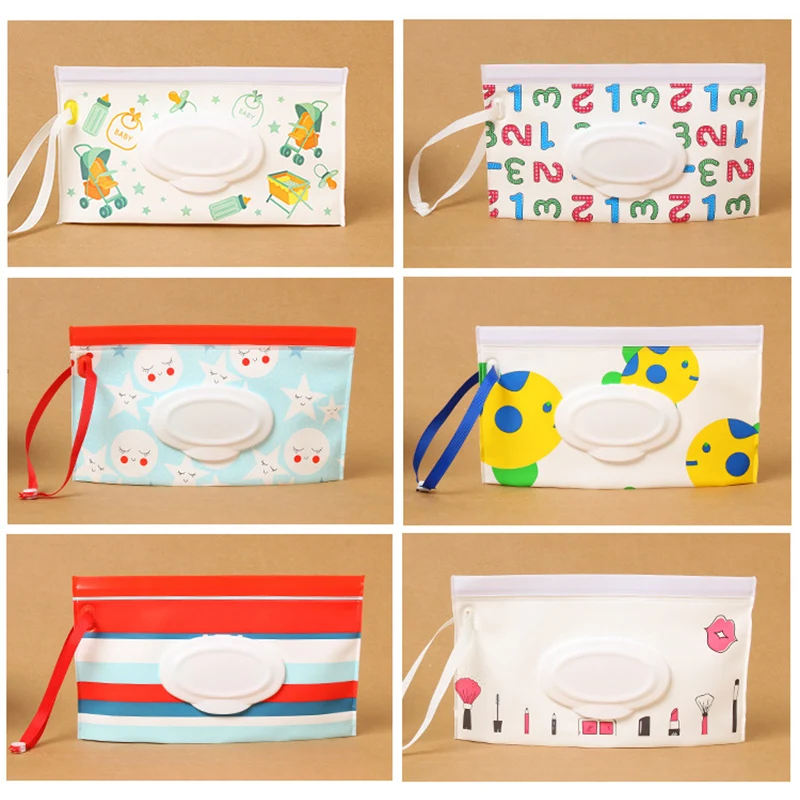 Легко носить с собой влажные салфетки сумка защелкивающийся ремешок раскладушка