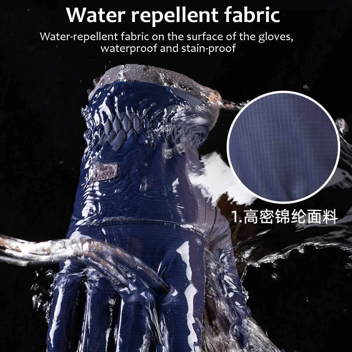 

Winter Outdoor Sports Running Glove Warm Touch Screen Gym Fitness Full Finger Gloves For Men Women Sports Plus velvet thickening