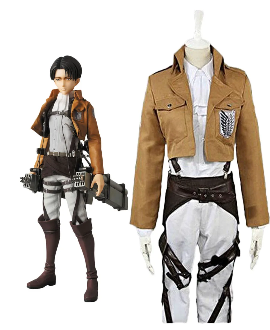 Костюм для косплея из атаки на Титанов Levi Ackerman|attack on|attack on titancosplay costume |