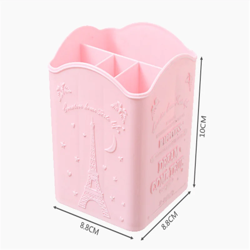 4 отсека держатель кисти для макияжа портативный пустой пластиковый щетки