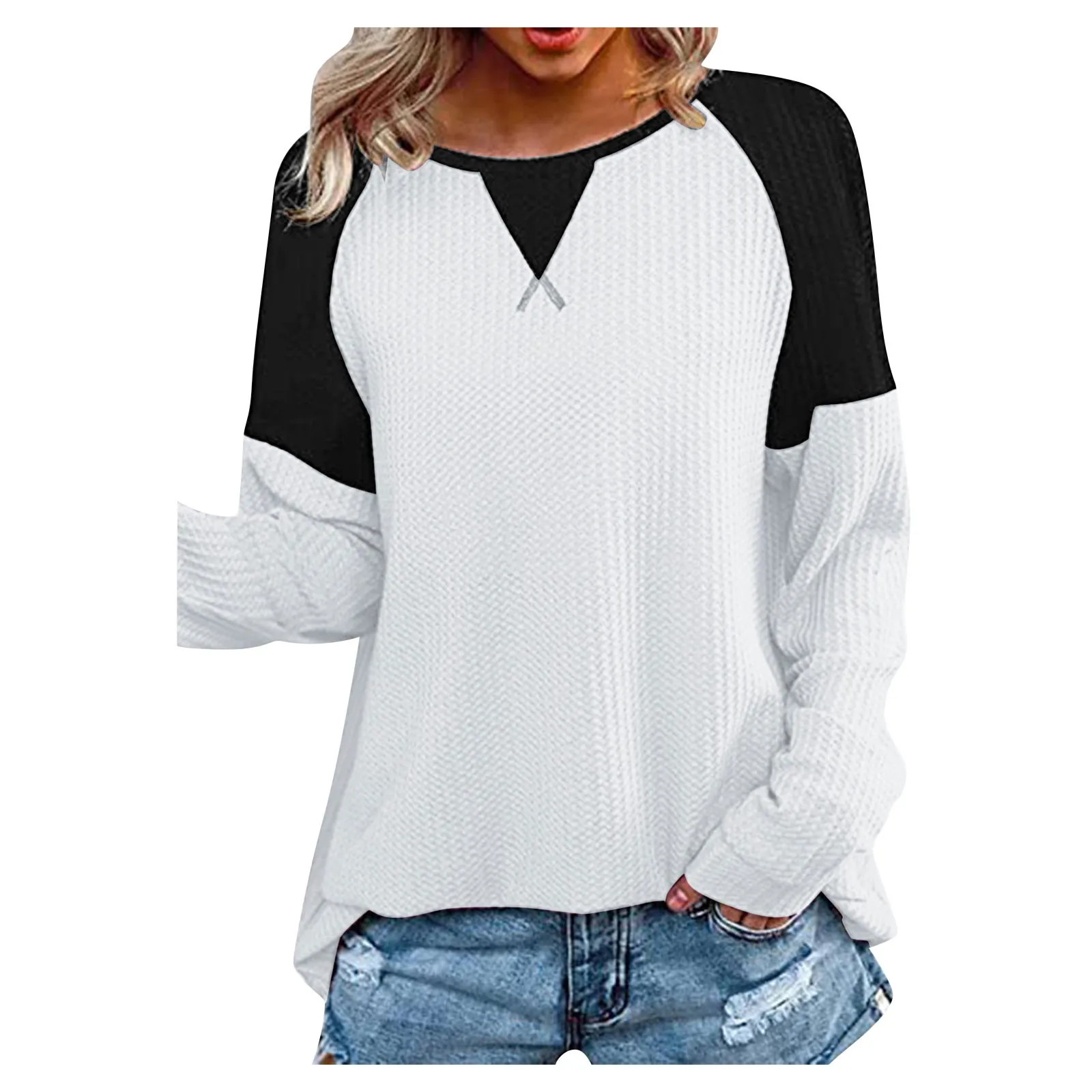 

Женский Осенний Топ с длинным рукавом и принтом, повседневный свободный базовый топ с круглым вырезом, пуловер Рубашка, Женская одежда, мода...