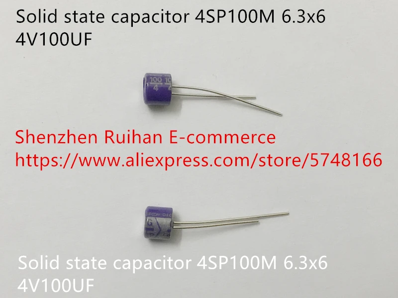 Оригинальный новый 100% 4SP100M 6 3x6 4V100UF твердотельный конденсатор (индуктор) |