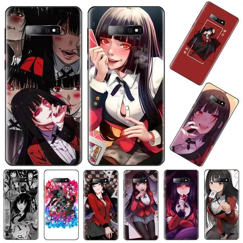 Аниме чехол для телефона Jabami Yumeko Kakegurui Samsung Galaxy S8 S9 S10 Plus Lite S10E Note 3 4 5 6 7 8 9 10 Pro