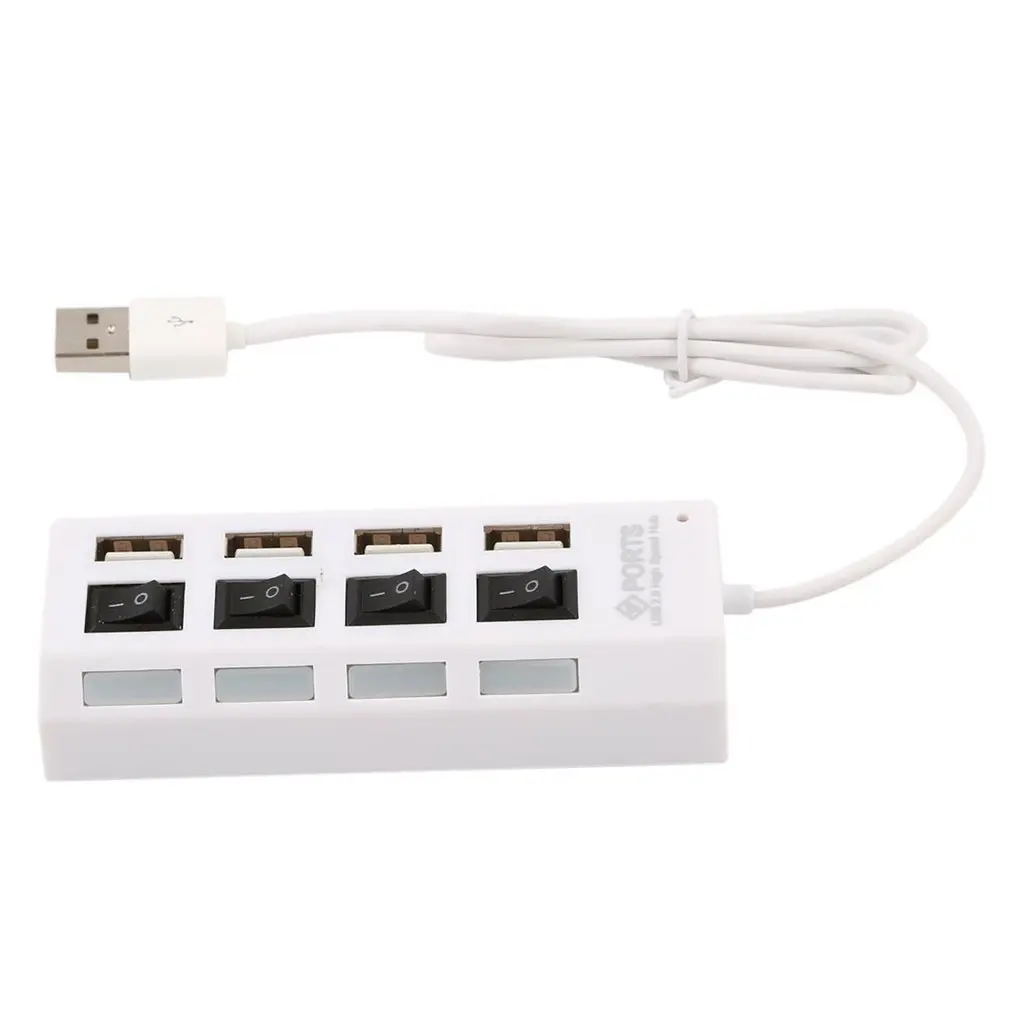 4 портовый Micro usb хаб 2 0 USB высокоскоростной разветвитель 480 Мбит/с концентратор