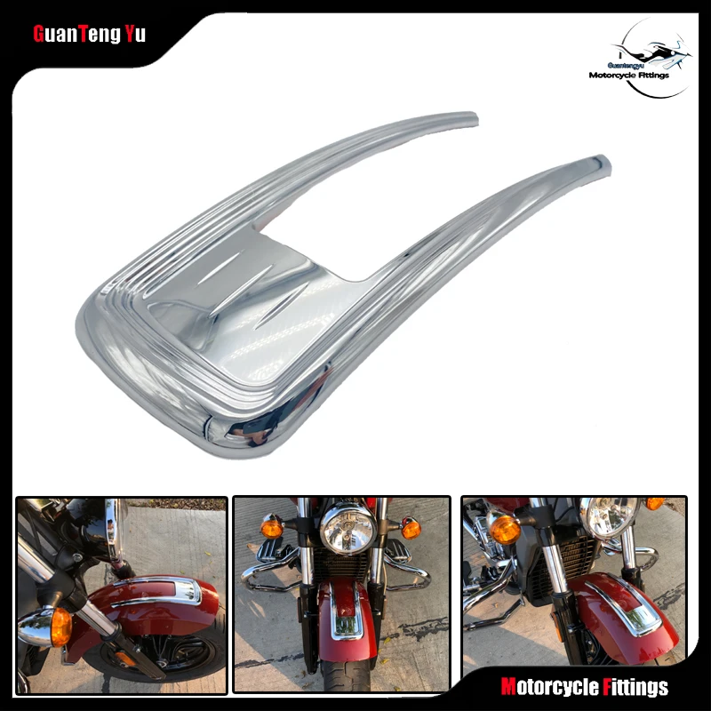 Chrome-plated Abs Front Fender Surface Cover Decorative Decal Sticker For Indian Boy Scout Est 1901