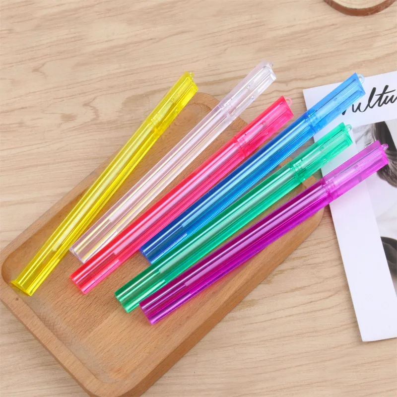 50 шт творческие Треугольники весы прозрачная линейка гелевых ручек