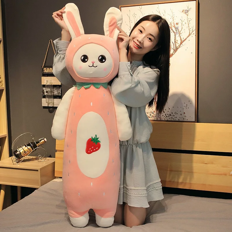 Горячая Распродажа 55 см-110 см милые длинные фрукты кролик искусственные мягкие
