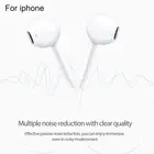 Наушники-вкладыши для IPhone 12 11 7 8 Plus XR XS MAX Pro, проводные стерео наушники-вкладыши с микрофоном и проводным управлением, Bluetooth-гарнитура