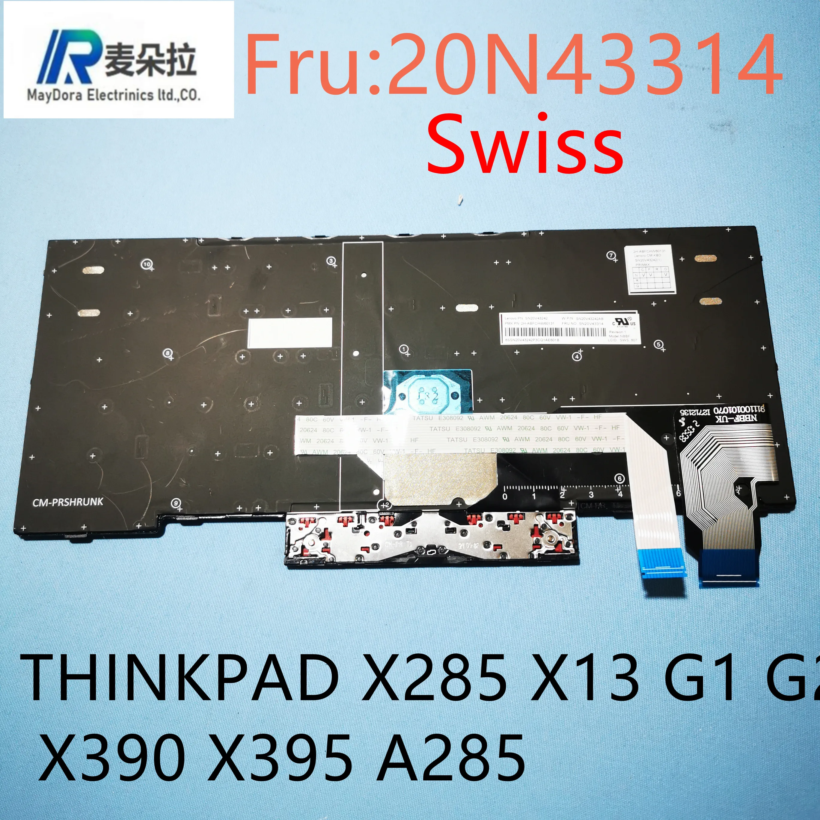 Швейцарская Клавиатура для ноутбука LENOVO THINKPAD X13 G1 G2 X285 X280 X390 X395 A285 20N43314 |