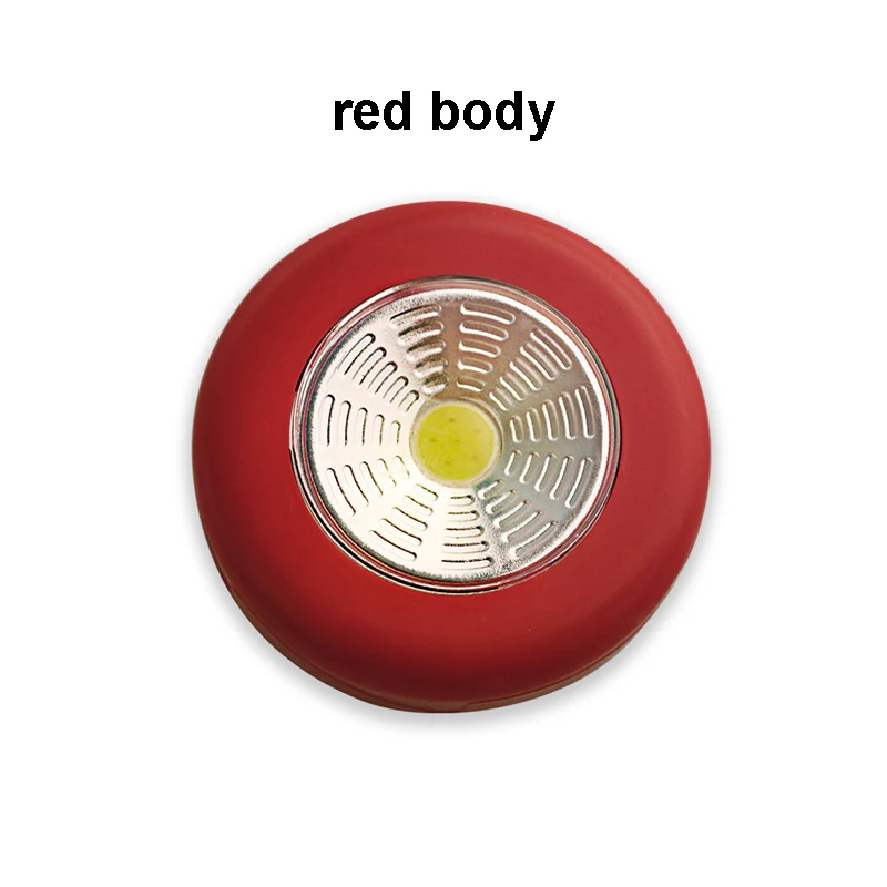 Type C red shell Беспроводной COB светодиодный ночной Светильник легко липкий Кухня светильник 3 Вт, 5 Вт, Батарея питание ночник для шкаф Лестницы Пресс переключатель - Испускаемый цвет: Type C red shell
