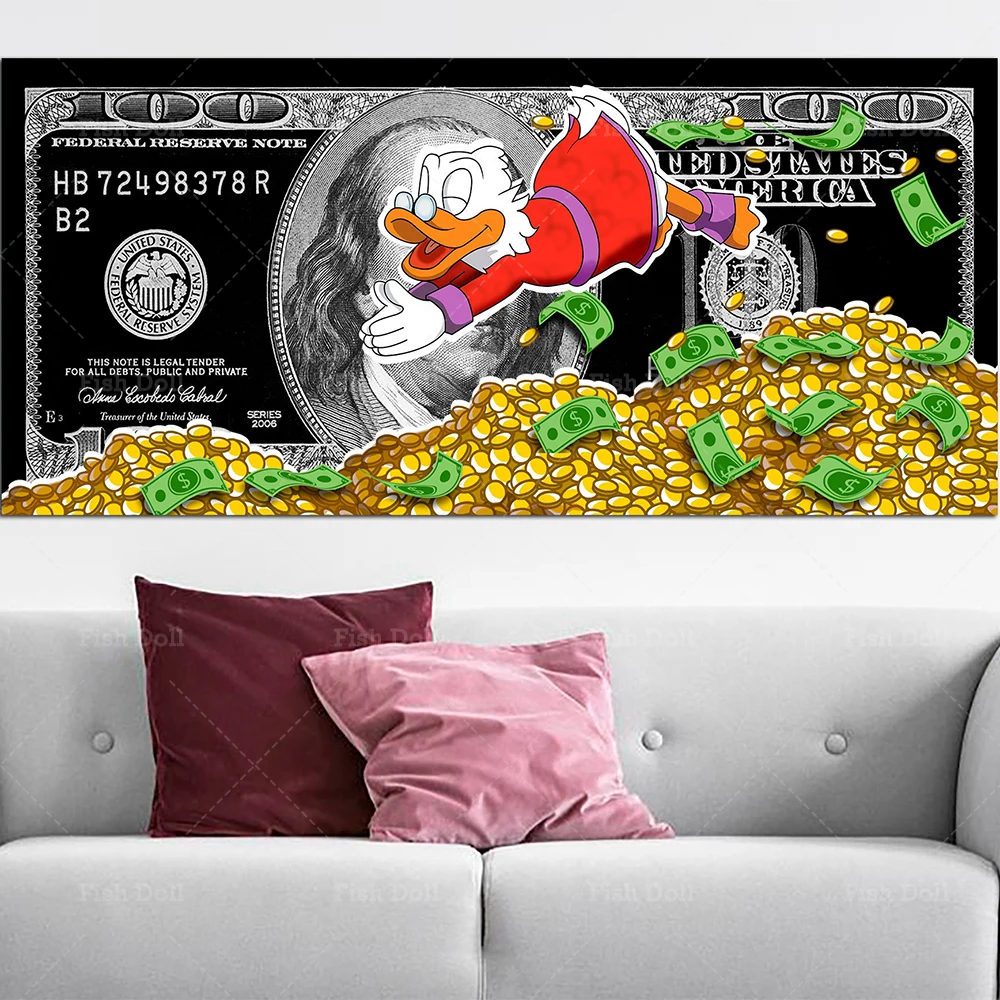 Настенное искусство домашний декор холст живопись скругленный постер на