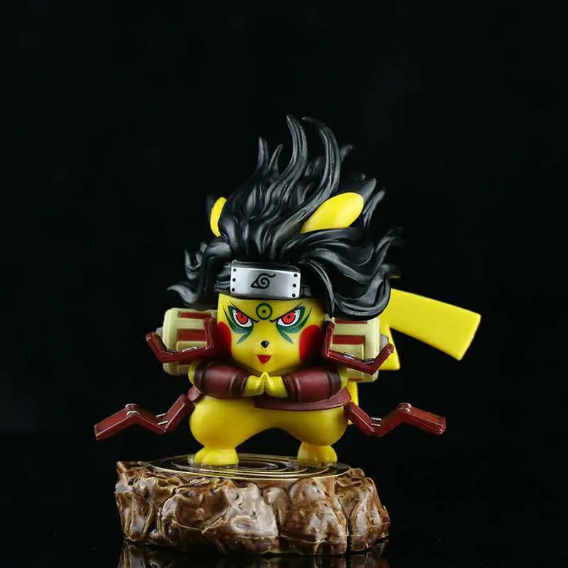 Аниме фигурки Покемон Пикачу Косплей Senju Hashirama Naruto Shippuden Pikachu игрушки карманный