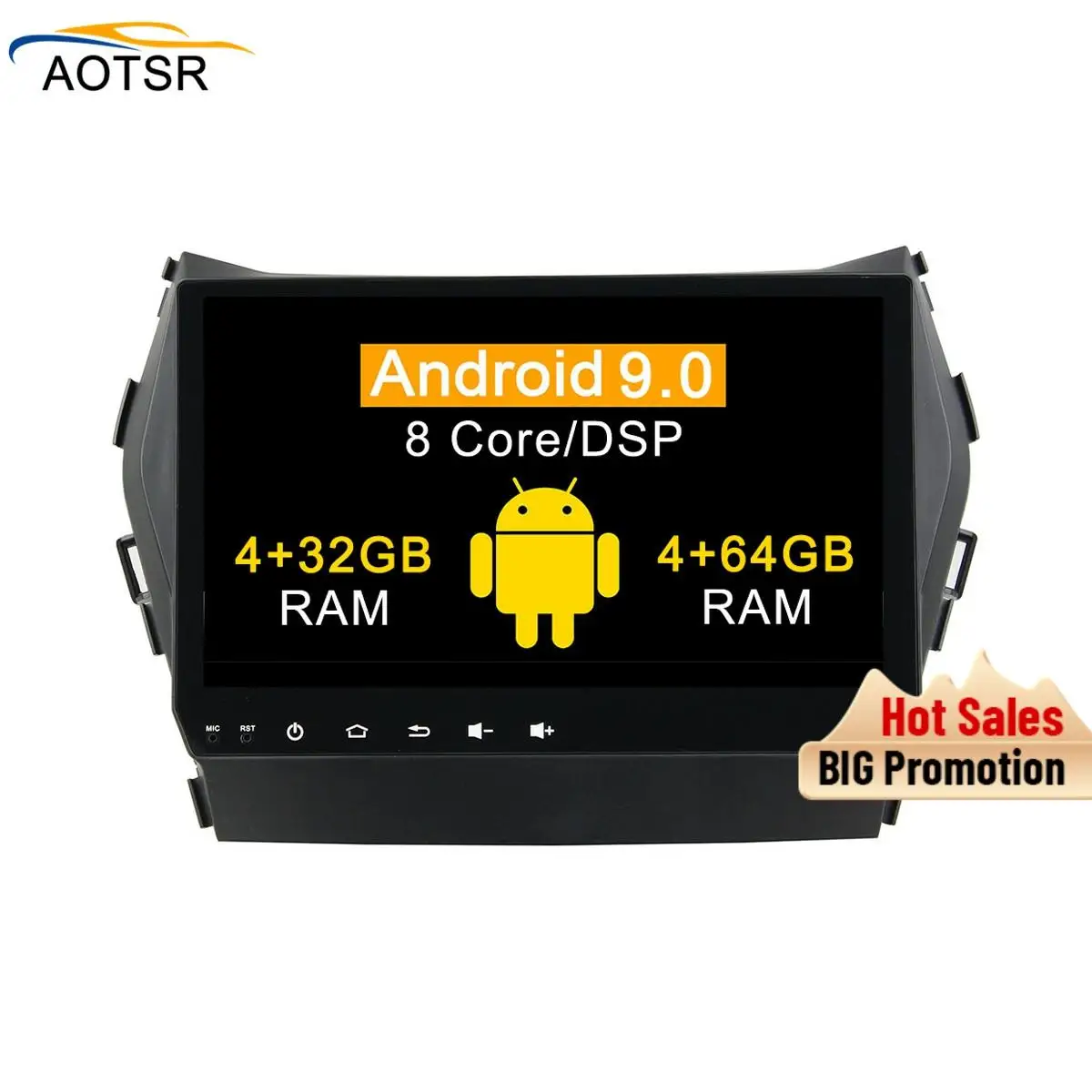 

DSP 4+64 Android 9.0 car DVD 2din car radio GPS Navi system For Hyundai IX45 2014 2015 2016 car gps navigation stereo head unit