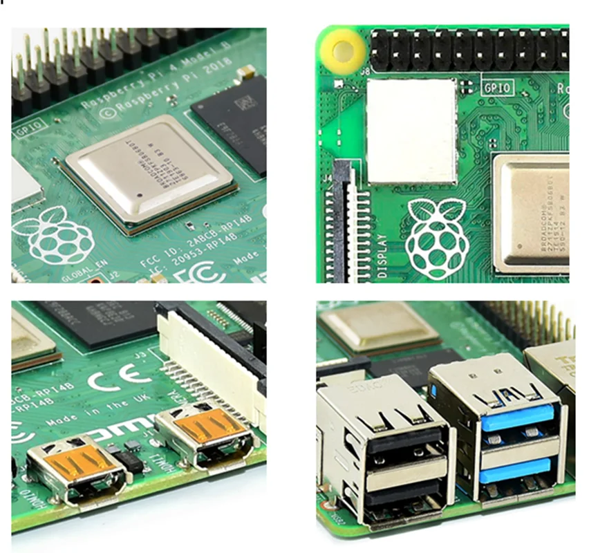 

Raspberry Pi 4 Model B 8GB RAM with Upgraded BCM2711B0 SOC ARM Cortex-A72 Quad-core 1.5GHz 2 USB2.0 2USB3.0
