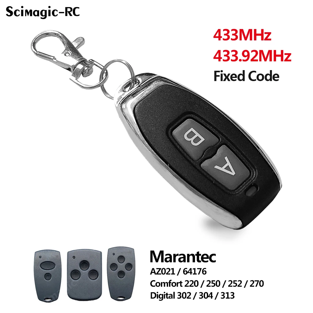 

Marantec Garage Gate Remote Control Compatible MARANTEC Digital 302 304 313 Comfort 220 250 252 Transmitter 433.92MHz Fixed Code