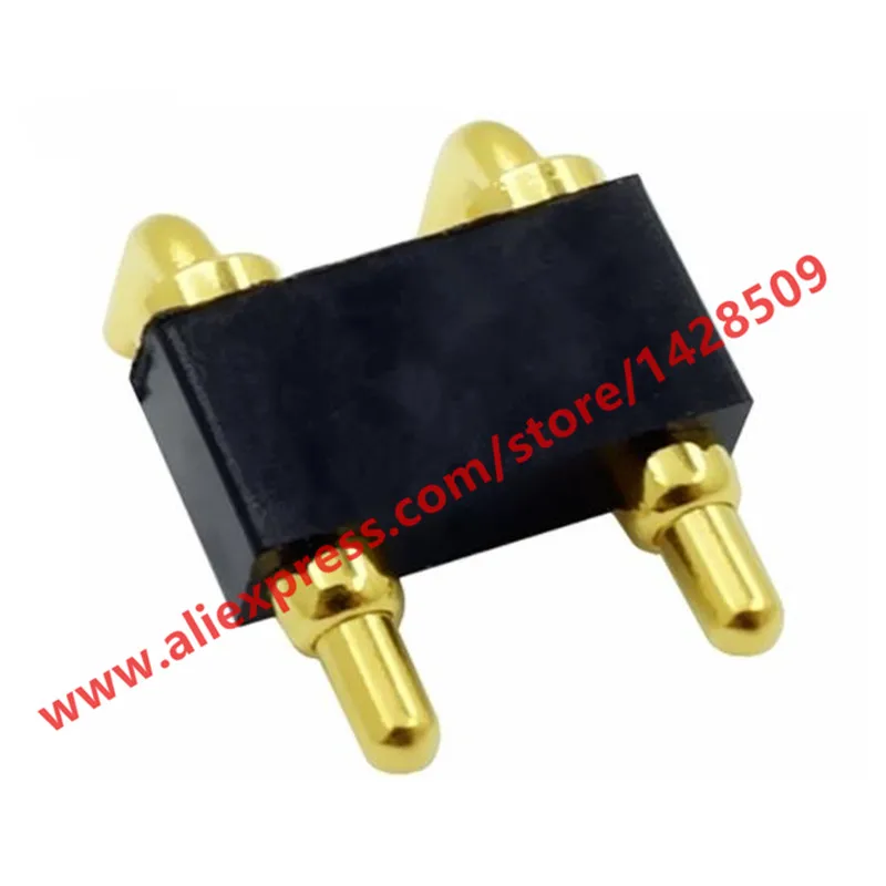 

10pcs 2-Pin Gold Plating Combined Thimble Electronic Cigarette Charging Connector Side Voltage 4.0mm Pitch 7.5mm Height