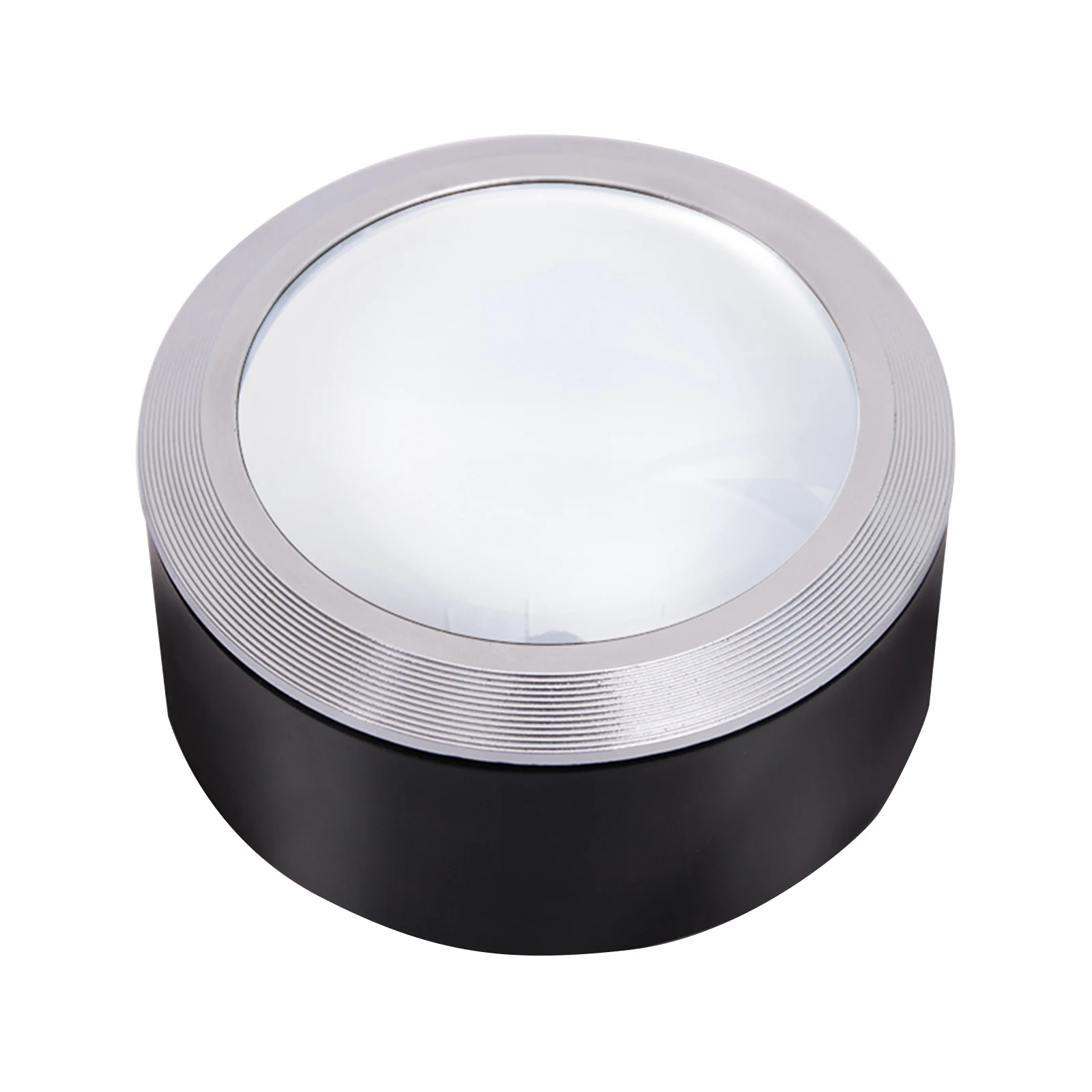 

5X Magnifying Glass Lens Pocket Cylinder Magnifiers K9 Optical Glass Lighted Magnifier with 3 LED Lights