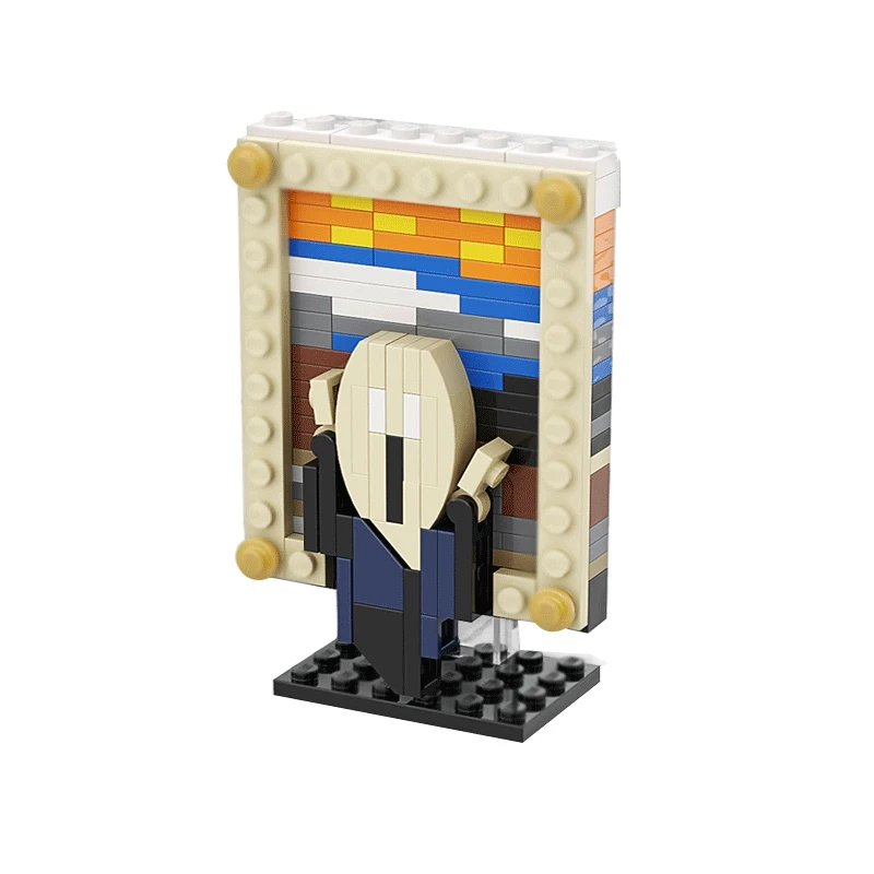 MOC Pixel художественные кирпичи мини строительные блоки креативные всемирно