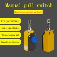 stroke switch pull wire control one way pull rope manual reset ls lx s safety emergency stop rope pull switch