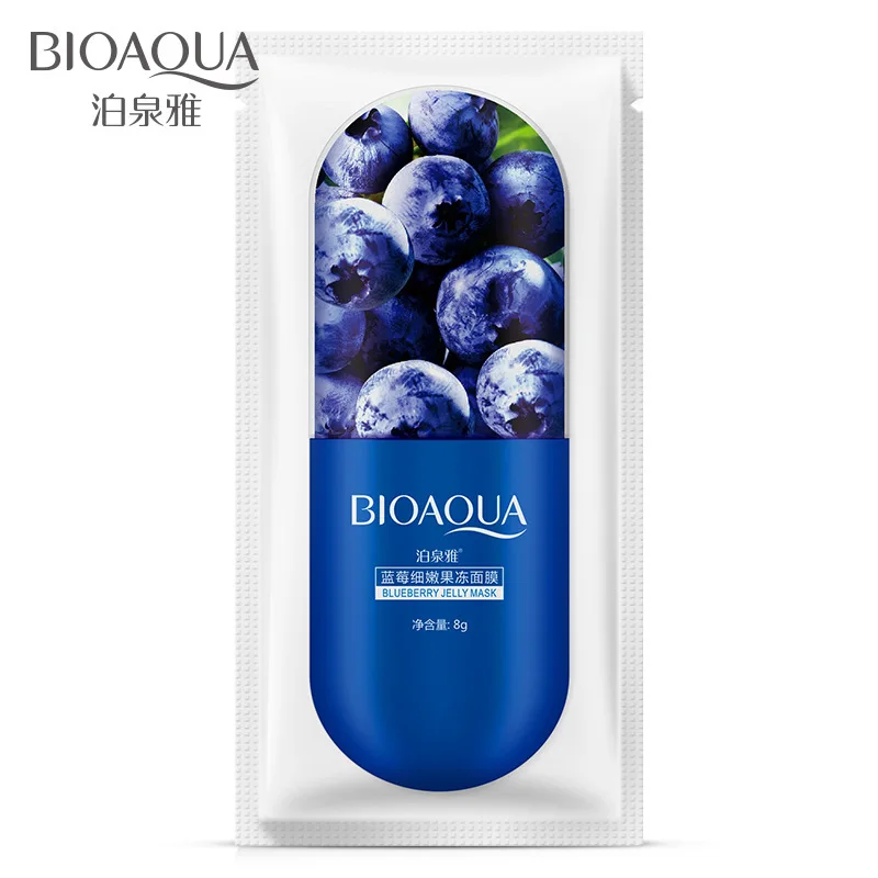 BIOAQUA Plant Jelly Face Mask Aloe Vera/Blueberry/Cherry Blossom Moisturizing Sleep Facial For Women | Красота и здоровье