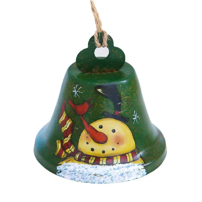 Новогодняя железная декоративная подвеска в виде большого колокольчика