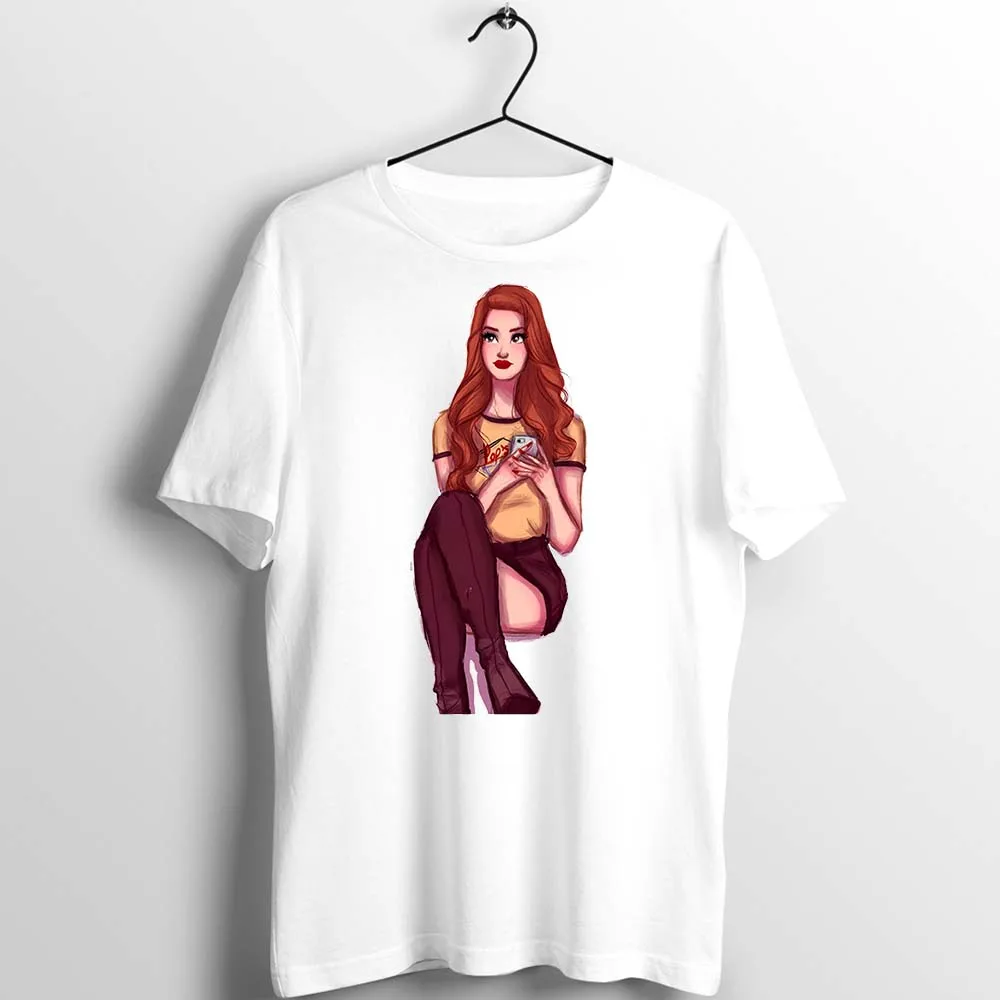 Женская футболка с изображением ривердейла Шерил Блоссом The Kiss Awesome Girl's Tee - Цвет: 5S015W