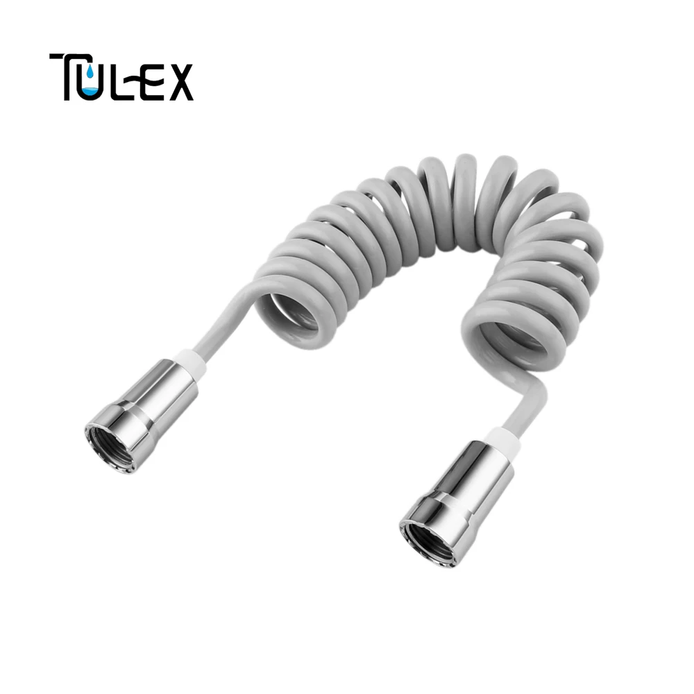 Tulex ПВХ шланг для биде серый Гибкий Душевой шланг 2 м телефонная линия шланг для туалета Биде опрыскиватель аксессуары для ванной комнаты