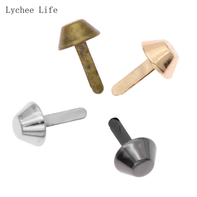 

Lychee Life 20 шт. металлические золотые мешки, заклепки, шпильки, пирсинг для кошелька, сумок, одежды, кожи, «сделай сам», Швейные аксессуары