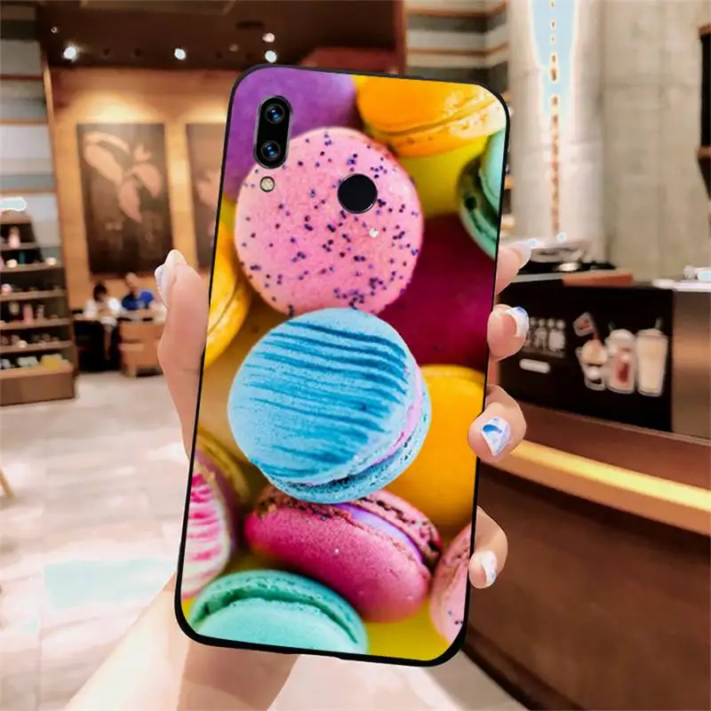 

Macron dessert pink food Phone Case For Xiaomi Redmi note 7 8 9 t max3 s 10 pro lite
