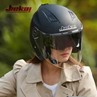 Мотошлем Casco Go Kart, винтажный шлем для скутера, фургона, с двойными стеклами, всесезонный гоночный