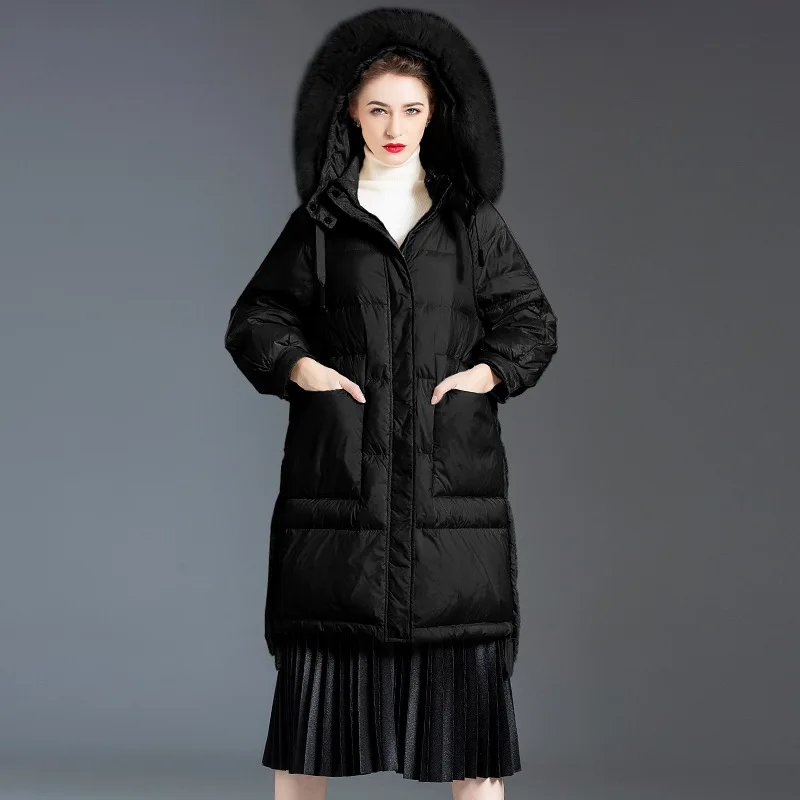 

Women down coats winter long thickening women down coats women fashion slim white duck down down coats