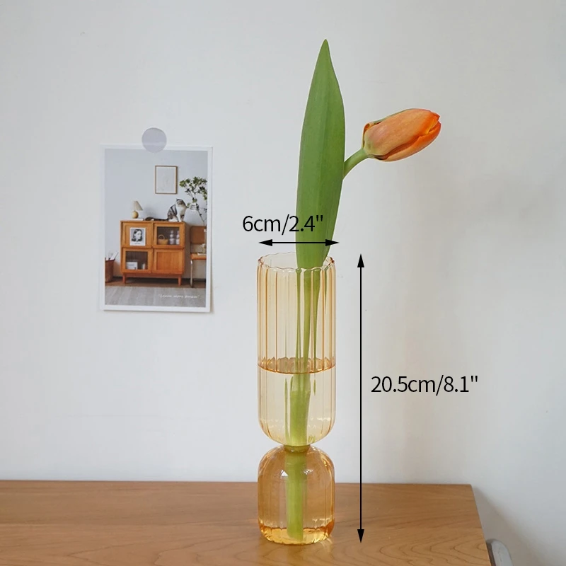 Стеклянная ваза в стиле Ins Креативные украшения для дома стеклянная цветочной