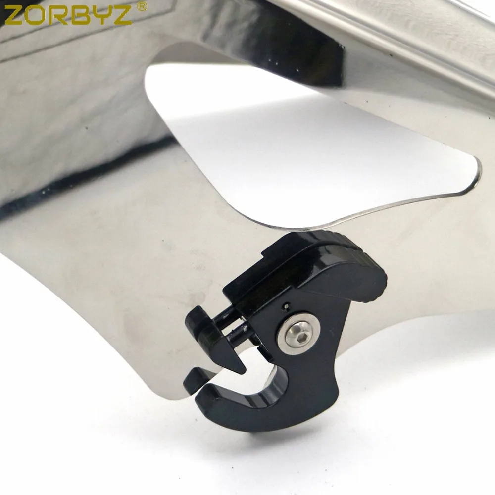 ZORBYZ мотоцикл хром два вверх турпакет пакет крепление багажная стойка для Harley Road King Street Glide 2009-2013
