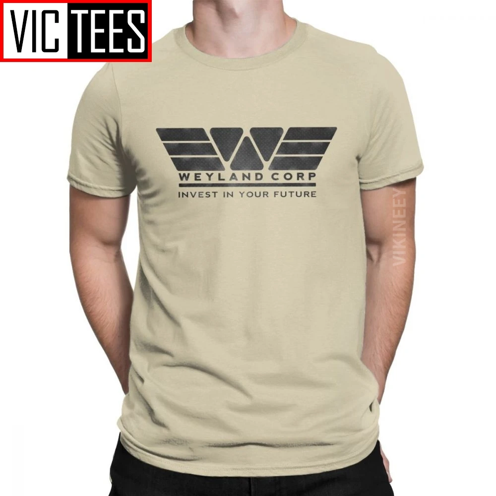 

Men's T-Shirt Alien Weyland Yutani CORP Corporation Fun Cotton Tshirt O Neck Clothes Oversized Streetwear