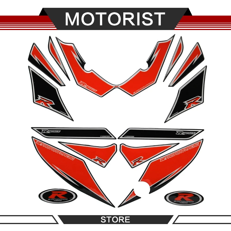 Мотоцикл голова наклейка передний обтекатель двигатель цифровая доска 3D