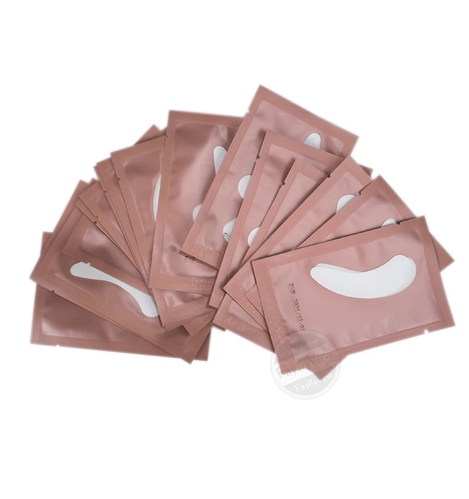 Новинка, 50 пар бумажных пластырей, накладки для ресниц под глазами, бумажные накладки для наращивания ресниц, накладки для глаз, наклейки, обертывания, инструменты для макияжа