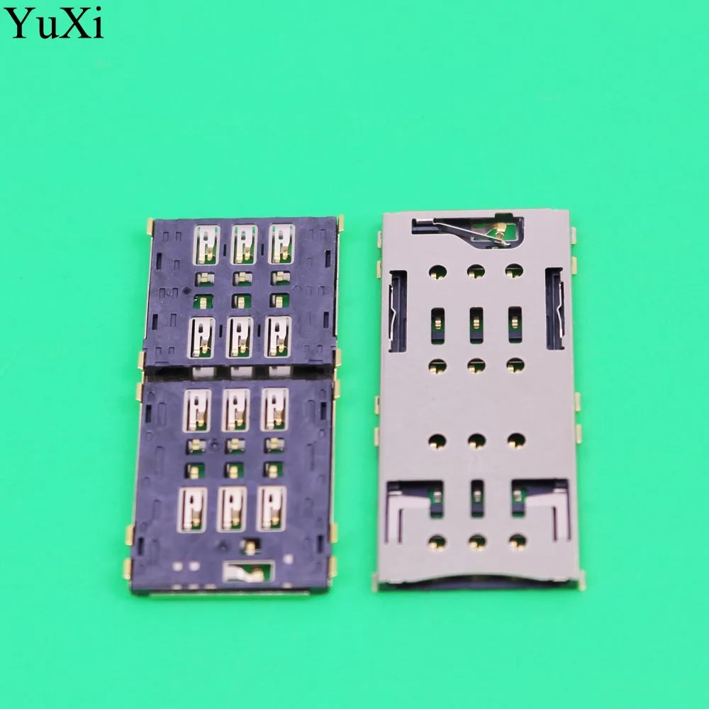 YuXi новый двойной разъем sim карты считыватель сокетов модуль для Sony Xperia C5 Ultra E5563 E5553