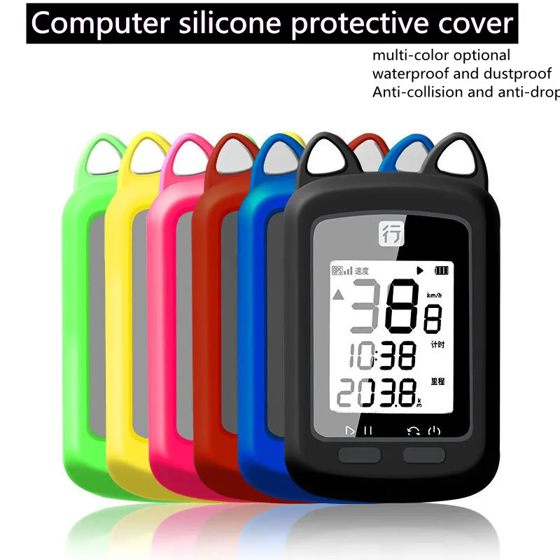 

Защитный чехол для маленьких часов на велосипед, горный велосипед, кодовые часы, силиконовый чехол с защитой от падения, мультяшная версия