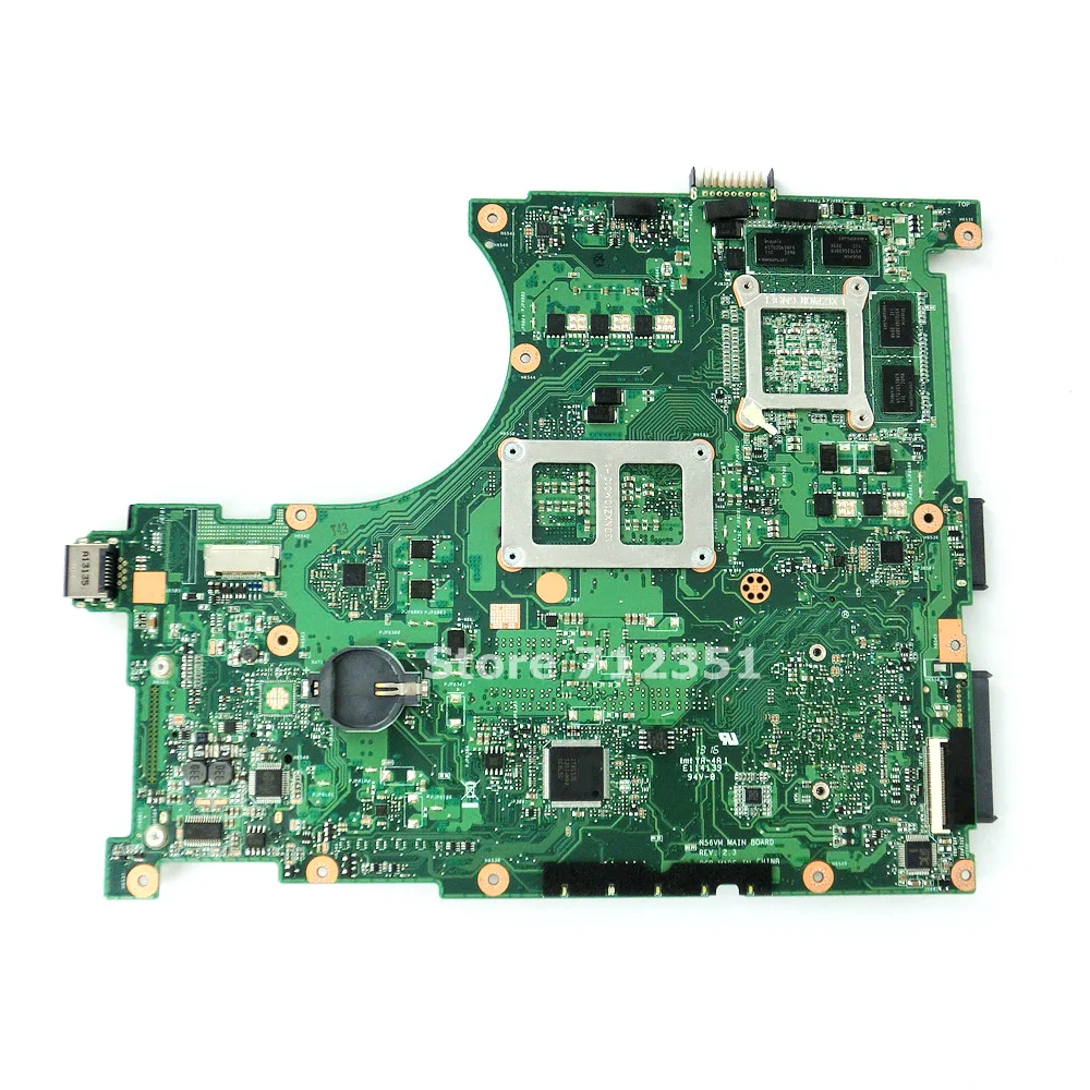 N56VZ материнская плата GT650M 2 Гб HM76 REV 3 для ASUS N56V N56VM N56VV N56VJ N56VB ноутбука 100%