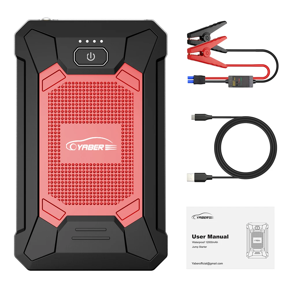 12000 мАч 800A автомобильный стартер аккумулятор внешний портативное пусковое