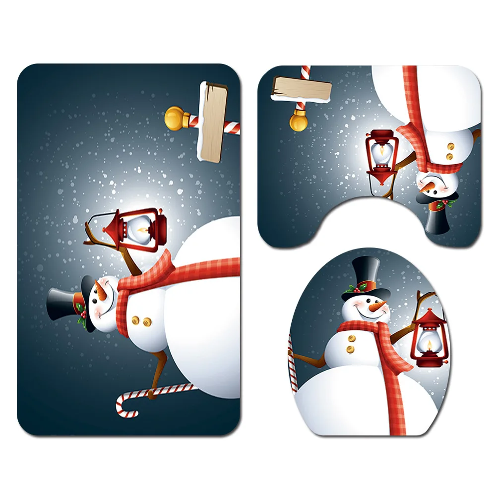 Водонепроницаемые шторы для душа с рисунком снеговика лося воздушных шаров