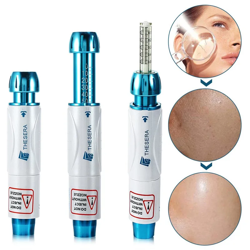 Thesera Hyaluron Pen Atomizer Sterile Hyaluronic Acid Anti Wrinkle Lip Lifting Injection Ampoule Head Syringe Gun | Красота и