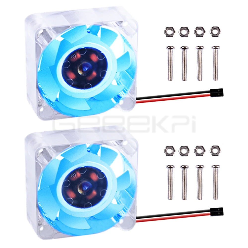 GeeekPi RaspberryPi светодиодный радиатор 1 комплект в партии 2 пакет 40*40*10