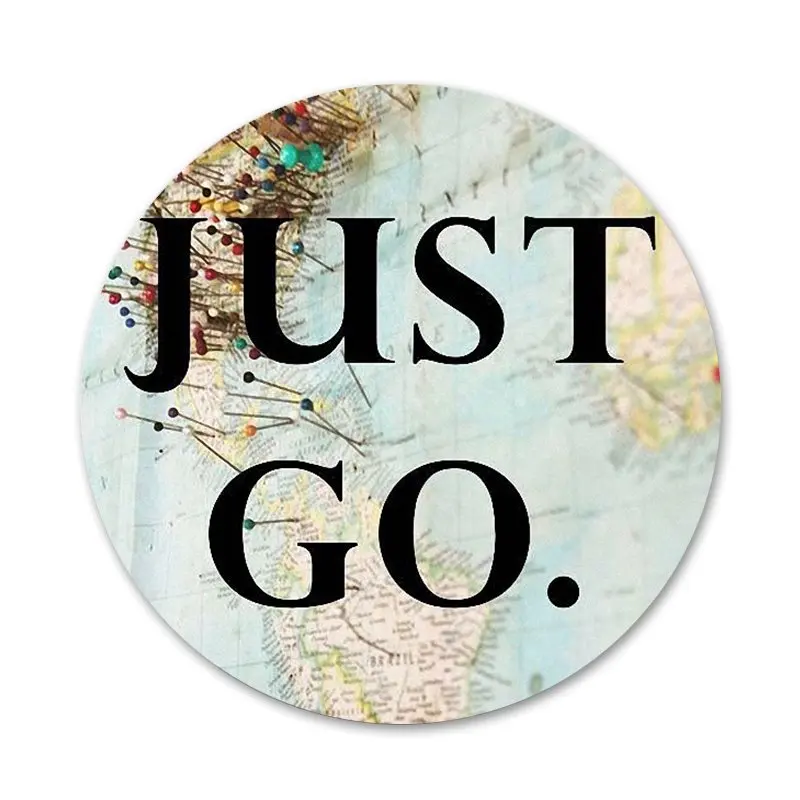 Карта мира путешествия планы значки металлические для телефона диаметром 58 мм |