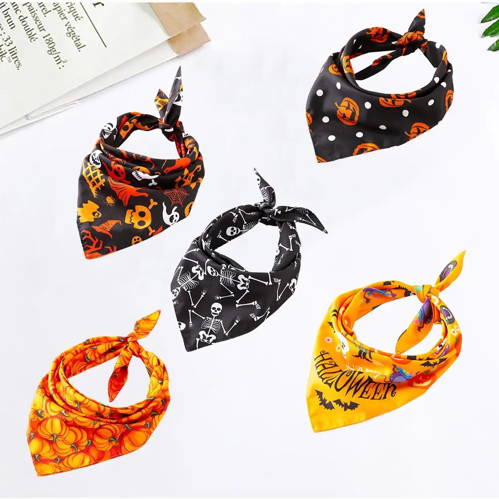 5 шт. банданы для собак на Хэллоуин креативное треугольное полотенце слюнявное