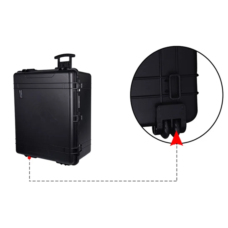 large trolley case equipment tool box waterproof and moistureproof instrument protection case safety transport box with foam free global shipping