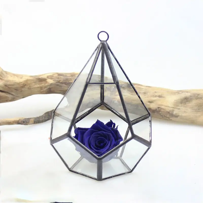 Подвесной стеклянный террариум Современная Художественная стена в форме слез