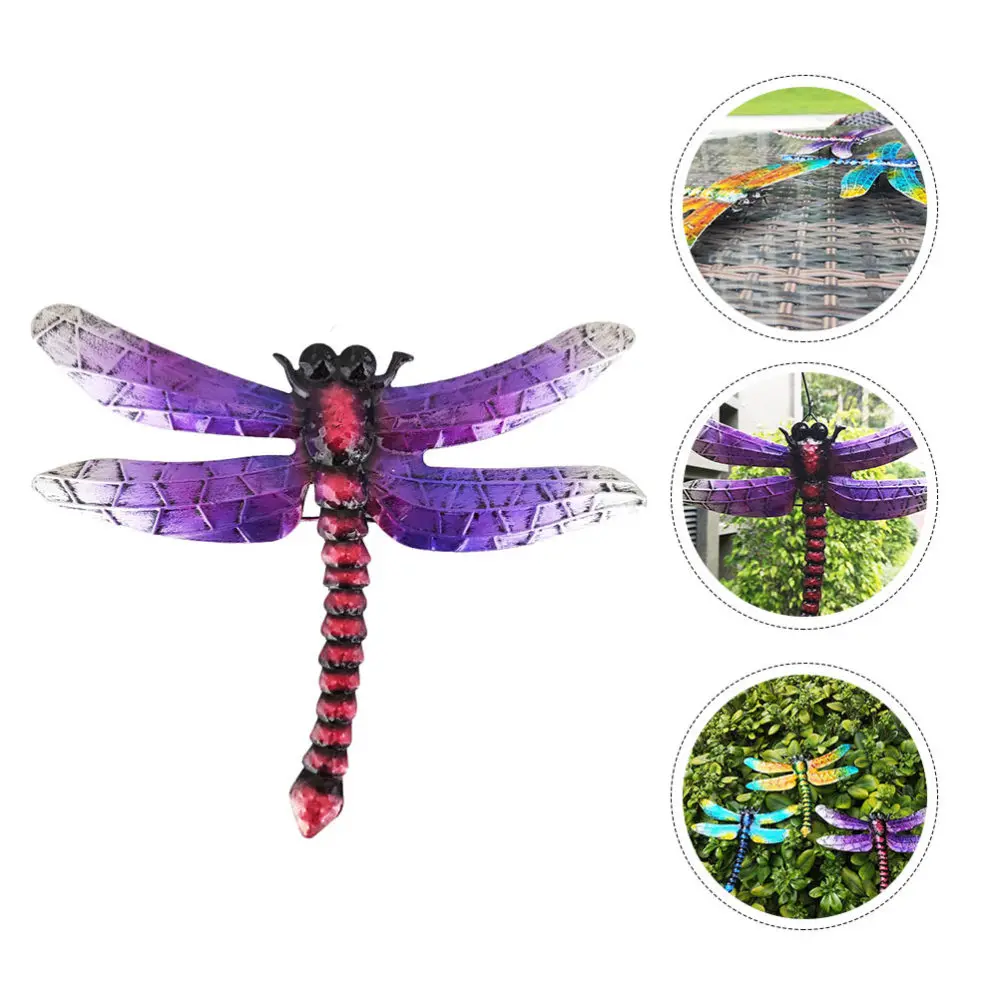 

Outdoor Fence Art Dragonfly Ornament Garden Porch Wall Decor Dragonfly