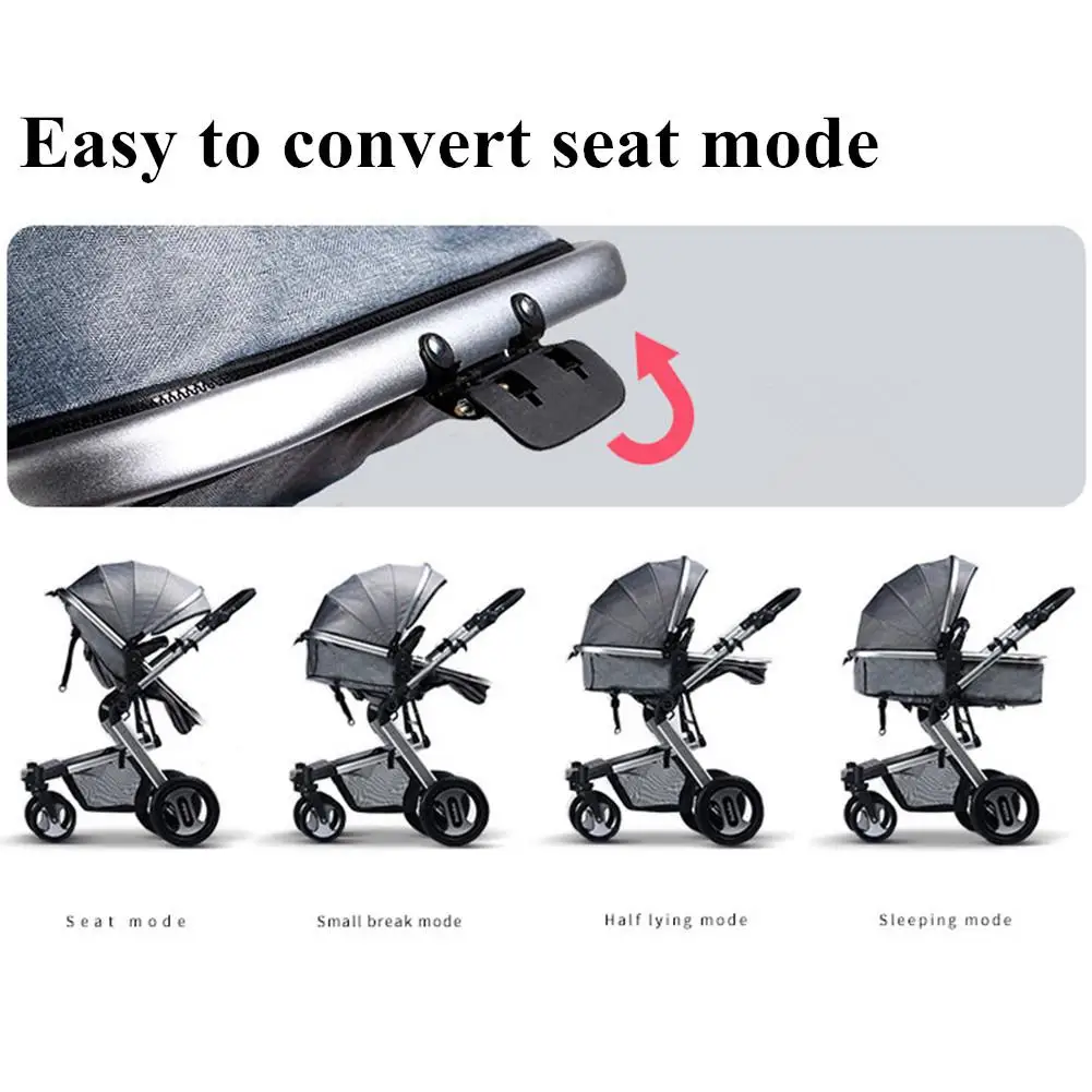 Kidlove Baby 2 в 1 детская коляска складная анти-шок складываемая коляска Высокая land-scape модная коляска