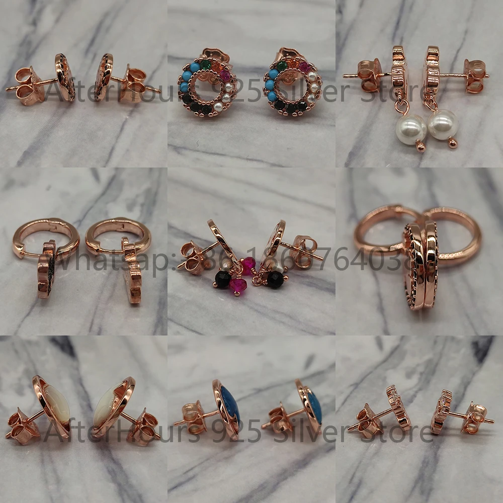 

Новинка 2021, серьги из серебра, розового золота, вермиля, серебряные Камиль, милые куклы, подходят для самостоятельной сборки, ювелирные изде...